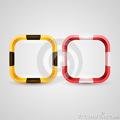 Rounded rectangle icon base Vector Illustration