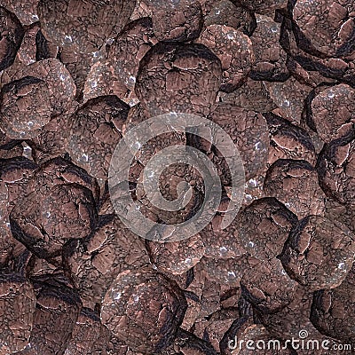 Rounded stones motif intricate random pattern Stock Photo