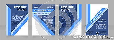 Roundtable discussion announcement blank brochure layout design. Vertical poster template set with empty copy space for text. Vector Illustration