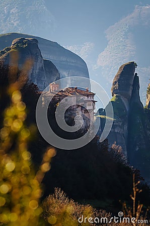 Rousanou monastery Meteora Stock Photo