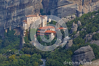 Rousanou Monastery in Meteora Stock Photo