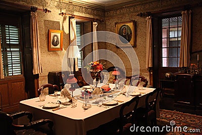 Rouse Hill House - dining room Editorial Stock Photo