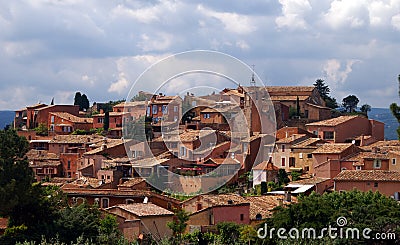 Roussillon in the Provence Stock Photo