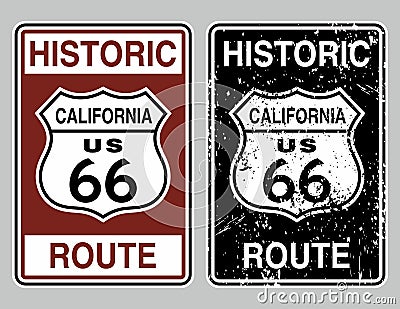 Route 66 Vector Illustration