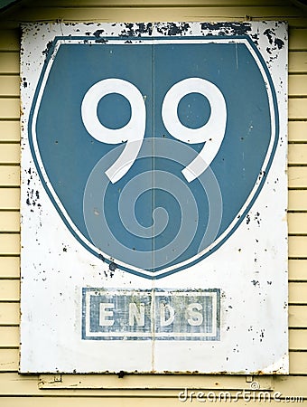 Route 99 Sign Stock Photo
