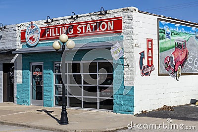 Route 66 Cafe, Restaurant, Travel Editorial Stock Photo