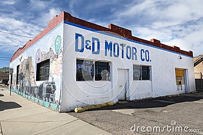 Route 66, D&D Motor Company, Gallup, N Editorial Stock Photo