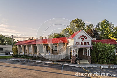 Route 7 Diner Restaurant Editorial Stock Photo