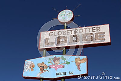 Route 66 in Holbrook, Arizona Editorial Stock Photo