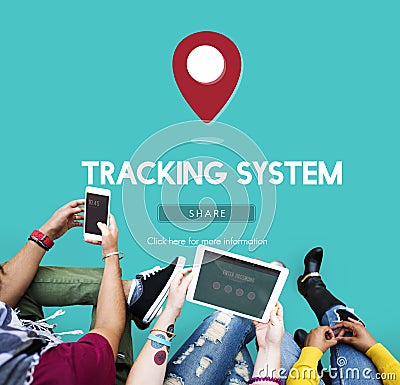 Route Map Navigation Track Places Concept Stock Photo