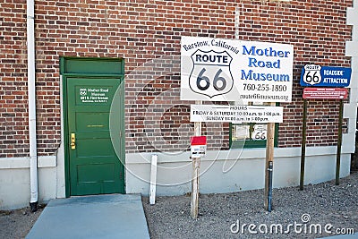 Route 66 Mother Road Museum, Travel Editorial Stock Photo