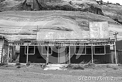 Route 66, Old Indian Souvenir Statnd, Travel Editorial Stock Photo