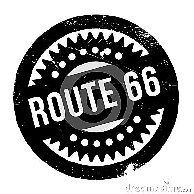 Route 66 rubber stamp Vector Illustration