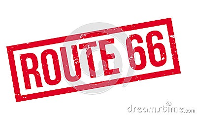 Route 66 rubber stamp Vector Illustration