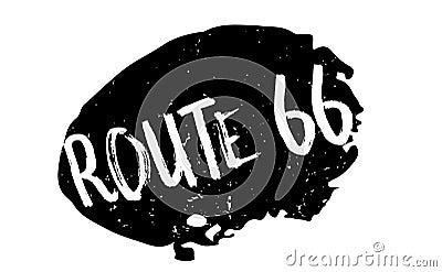 Route 66 rubber stamp Vector Illustration