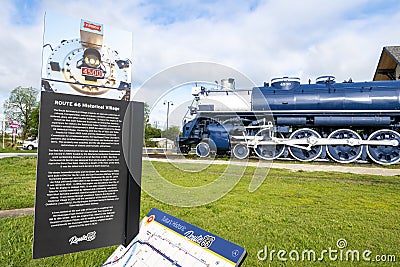 Route 66 Train, Historical Village, Travel, History Editorial Stock Photo