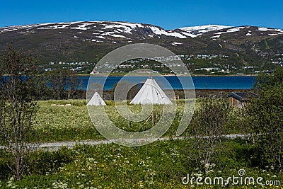 Route 862 in Troms, Northern Norway Stock Photo