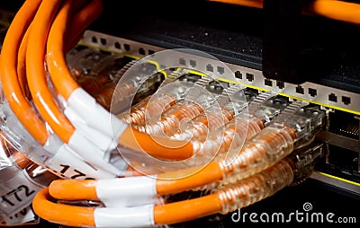 Router Network Connections Stock Photo