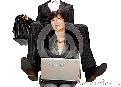 Routine work burden. concept Stock Photo