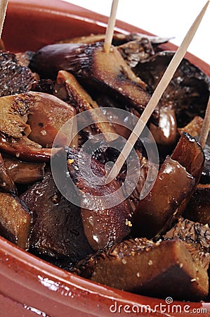Rovellons, typical autumn mushroom of Spain Stock Photo
