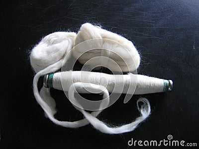 Roving and Spindle Stock Photo