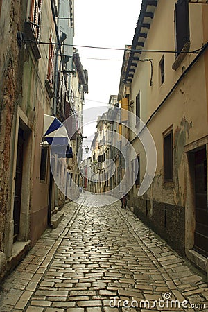 Rovinj Street Stock Photo