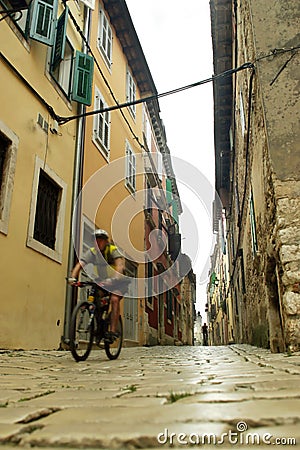 Rovinj Street Stock Photo