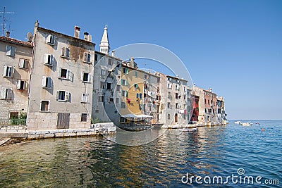 Rovinj waterfront Stock Photo