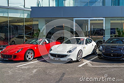 Row of ferrari cars Editorial Stock Photo