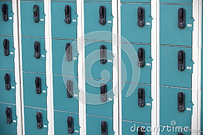 Row of Lockers Stock Photo