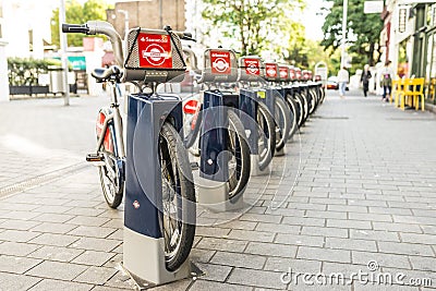 Bicycle Parking Editorial Stock Photo