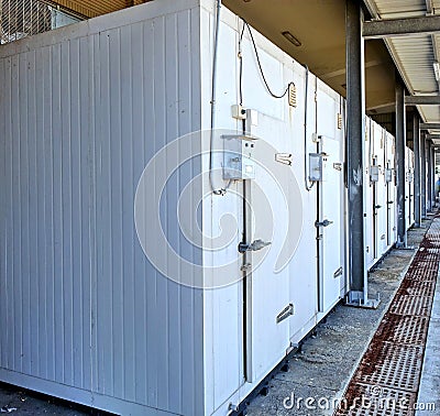 Large Cold Storage Facility Stock Photo