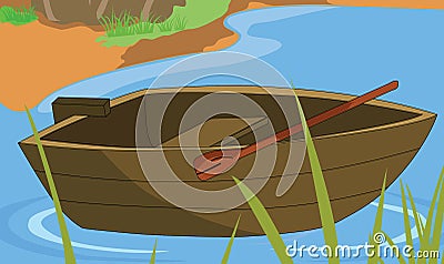 Rowboat Vector Illustration