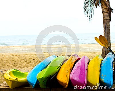 Rowboat on the beach Stock Photo