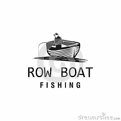 Wood boat design vector graphic Vector Illustration