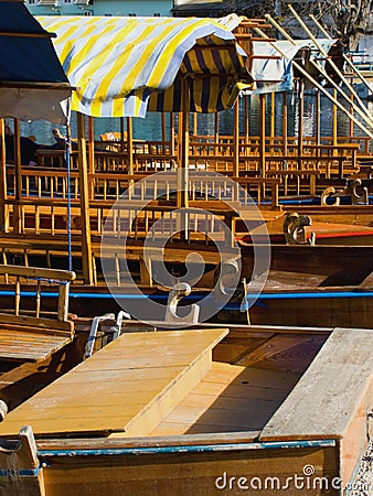 Rowing boats row Stock Photo