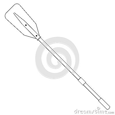 Rowing oar Stock Photo