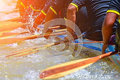 rowing team race Stock Photo