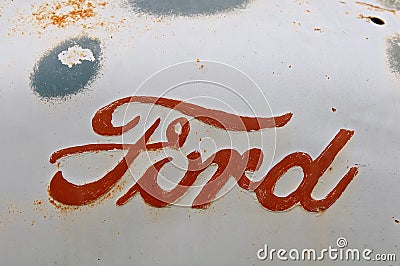 Ford N Series tractor logo Editorial Stock Photo