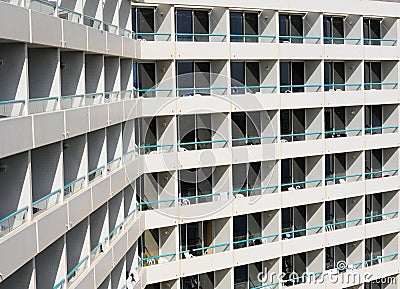 Rows of Balconies Stock Photo