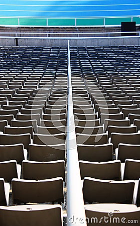 Rows of chairs Stock Photo