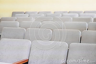 Rows of chairs Stock Photo