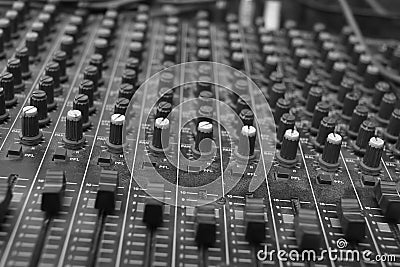 Rows Of Knobs Stock Photo