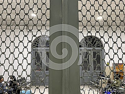 Rows of passenger seats at Kediri station Editorial Stock Photo