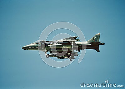 Royal Air Force GR7 Harrier ZG471 of 35sq at RAF Gutersloh, Germany Editorial Stock Photo