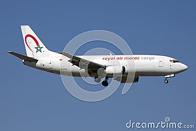 Royal Air Maroc Cargo Boeing 737-300F Editorial Stock Photo