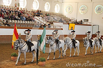 Royal Andalusian School of Equestrian Art Editorial Stock Photo