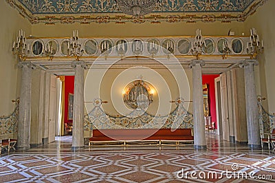 Royal Apartments at Museo di Capodimonte Naples Editorial Stock Photo