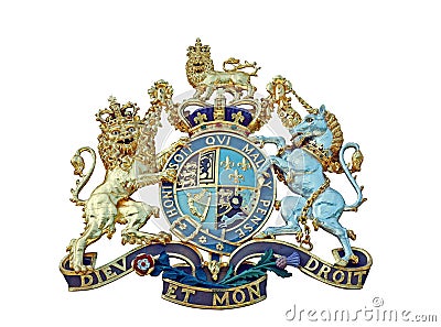 The Royal Arms Isolated Stock Photo