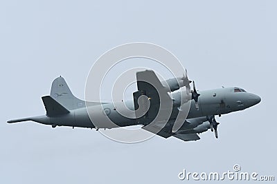 Royal Australian Air Force Lockheed Martin AP-3C Orion Anti-submarine patrol aircraft. Editorial Stock Photo